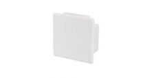 White Plastic Stop End Cap for Trunking 15mm x 10mm